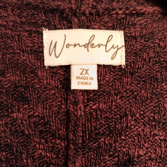Wonderly Brown Cardigan - Size 2X - Picture 5 of 6